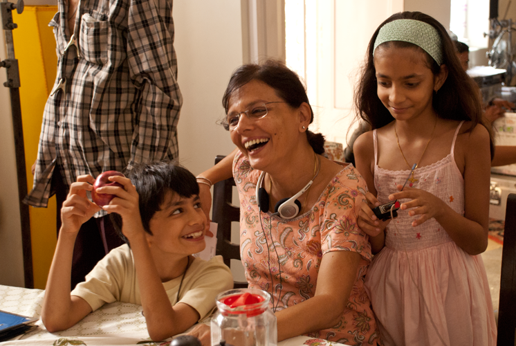 Sooni Taraporevala, Film Director/Screenwriter/Photographer with her children Jahan and Iyanah Bativala